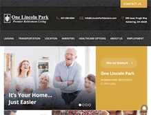 Tablet Screenshot of lincolnparkseniors.com